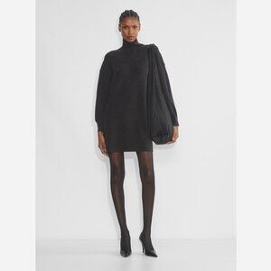 Aritzia Babaton Maclean Merino Wool Dress – Black